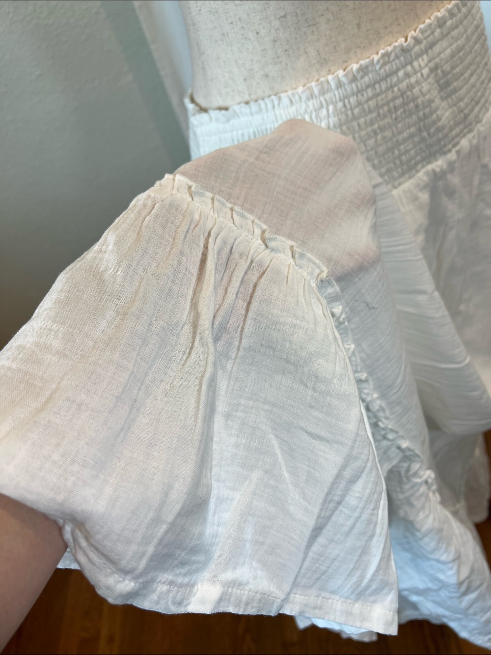 Quince White Maxi Skirt with Ruffle Hem - Picture 7 of 11